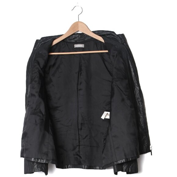 Steilmann Black Quilted Lightweight Jacket Full Zipper Mock Neck Collar - Picture 6 of 9